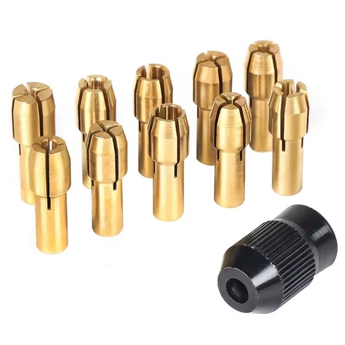 GENERICO - Mandriles Para Dremel - Porta Brocas Set X 11 Pzas