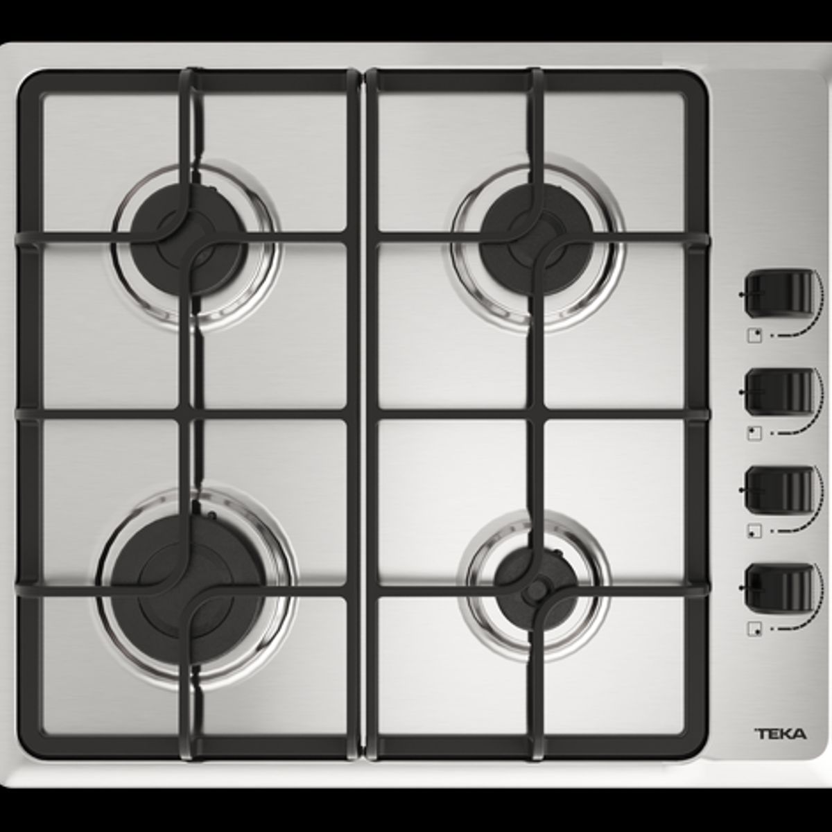 TEKA - Cocina Empotrable a Gas 4 Hornillas 58cm HLX 640 KBA1C IX