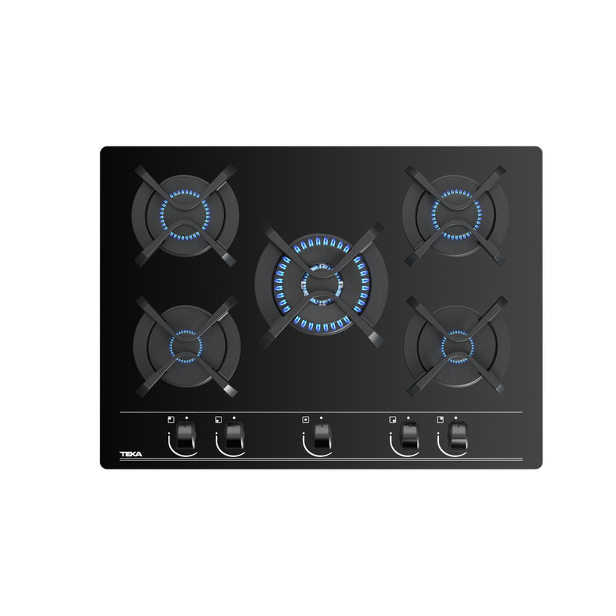 TEKA - Cocina Empotrable a Gas 5 Hornillas 70cm BC 75030 KBB