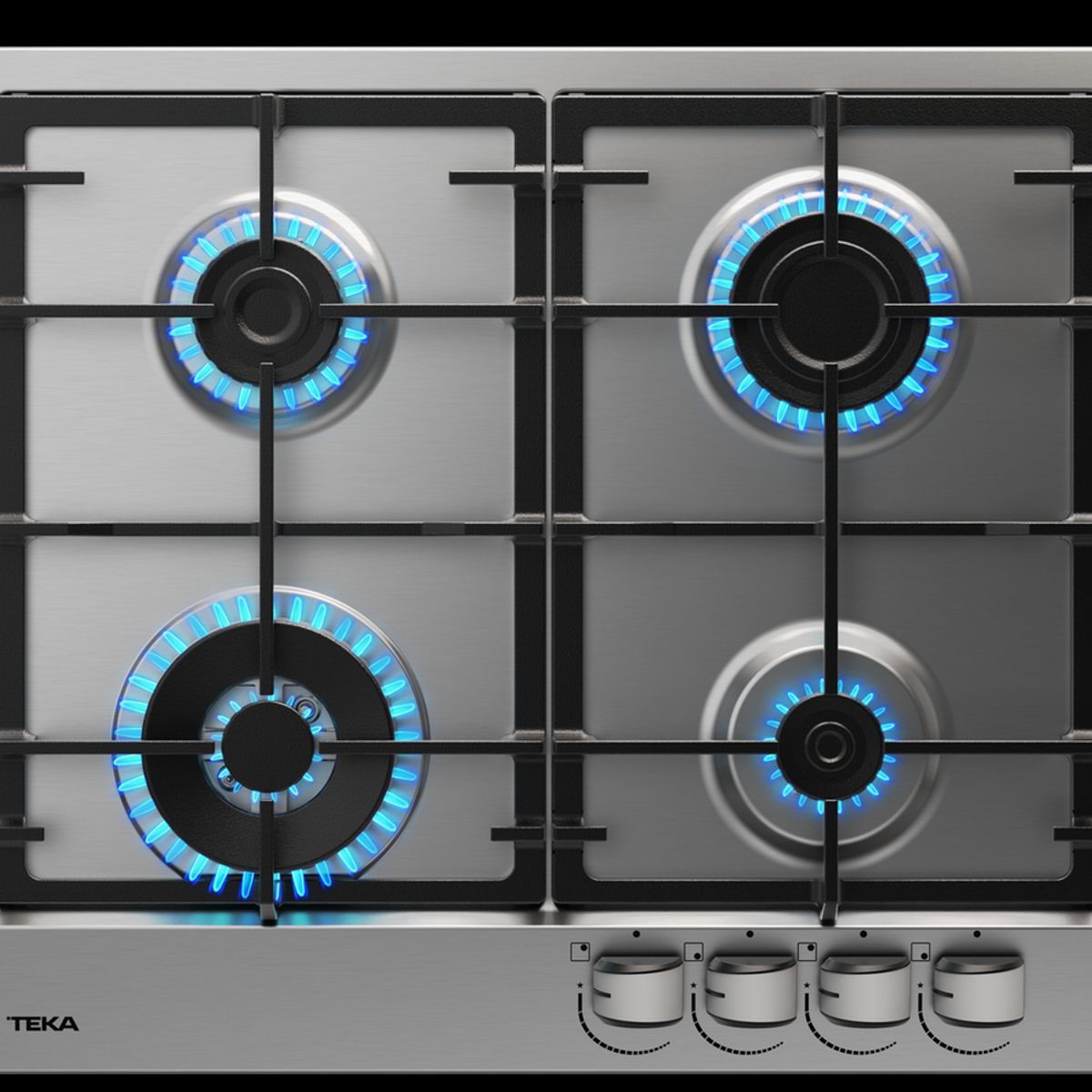 TEKA - Cocina Empotrable a Gas 4 Hornillas 58cm 64320 SBA IX