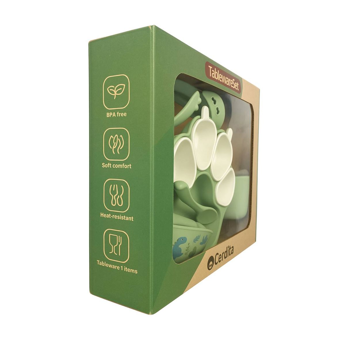 GENERICO - SET DE ALIMENTACIÓN DE SILICONA SIN BPA PARA BEBÉ ROSA CLARO