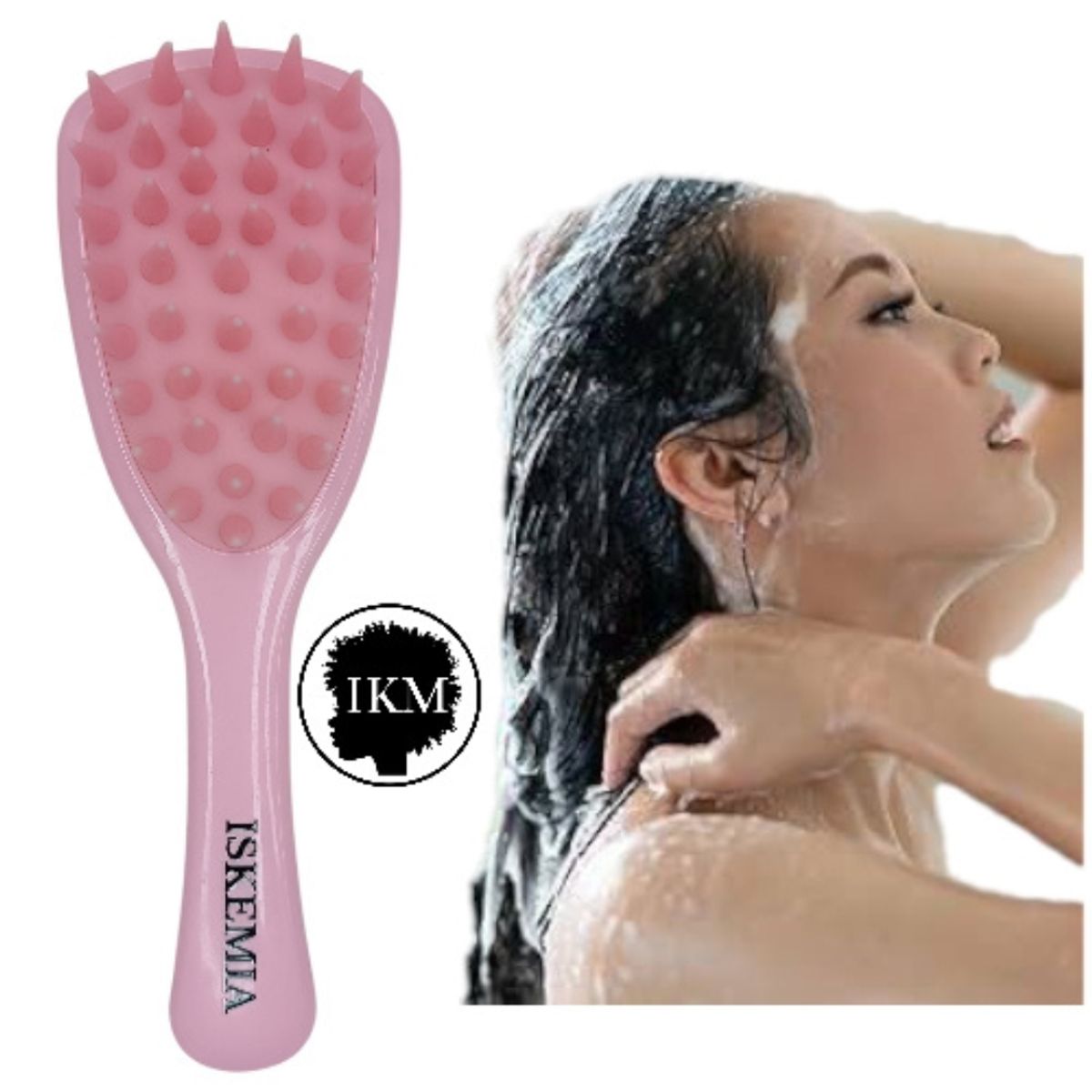 GENERICO - Peine Cepillo Masajeador Capilar para limpieza de cabello en ROSA