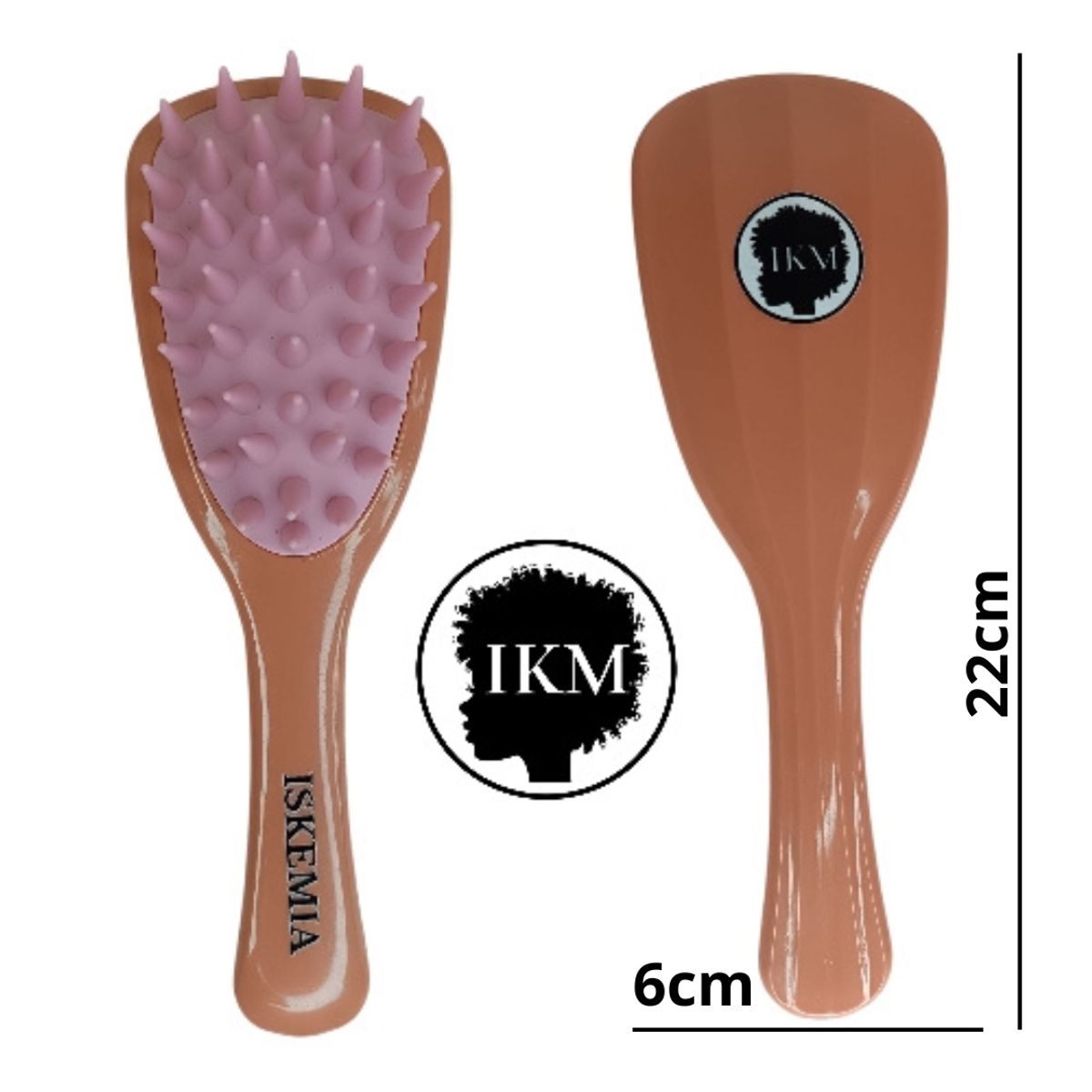 GENERICO - Peine Cepillo Masajeador Capilar para limpieza de cabello en Ladrillo