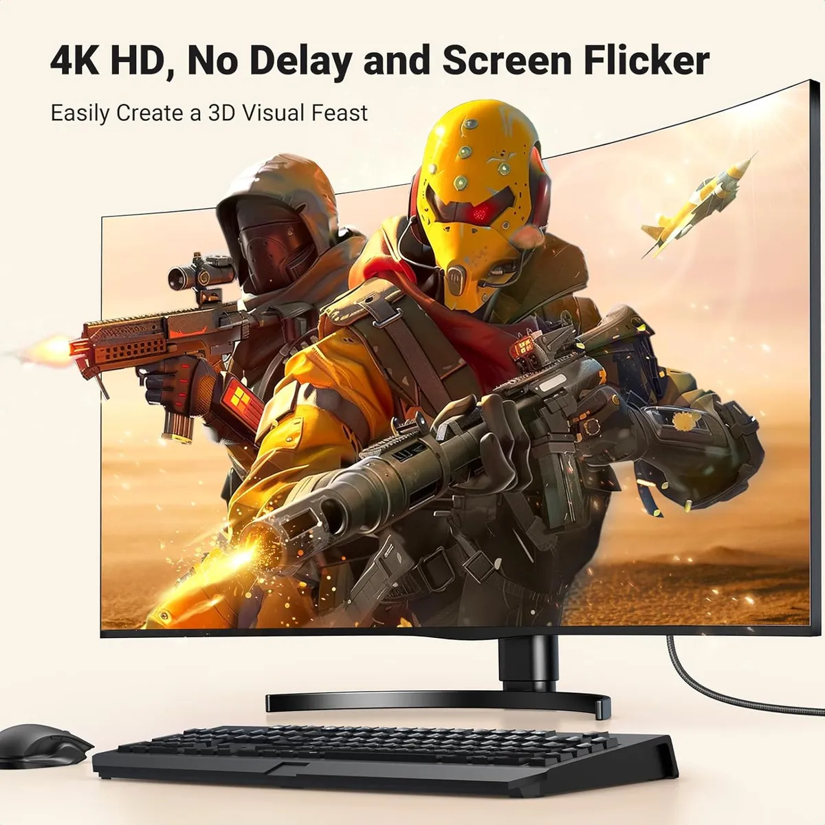 UGREEN - Ugreen Cable DisplayPort a HDMI 4K 2mts Unidireccional DP125 - 35842