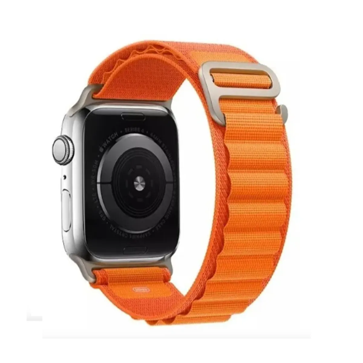 GENERICO - Correa Nylon con Hebilla para Apple Watch 49mm - ORANGE