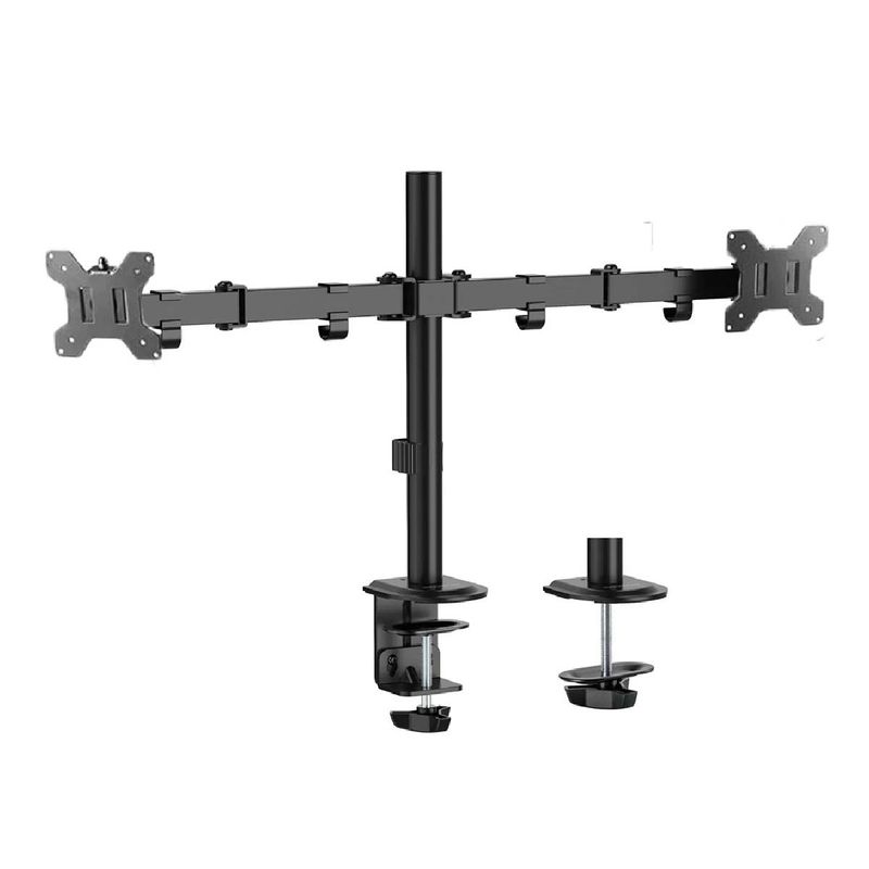 GO SELECT - Rack Soporte de escritorio 13"- 27" Pulgadas Para 2 Monitores  Color Negro