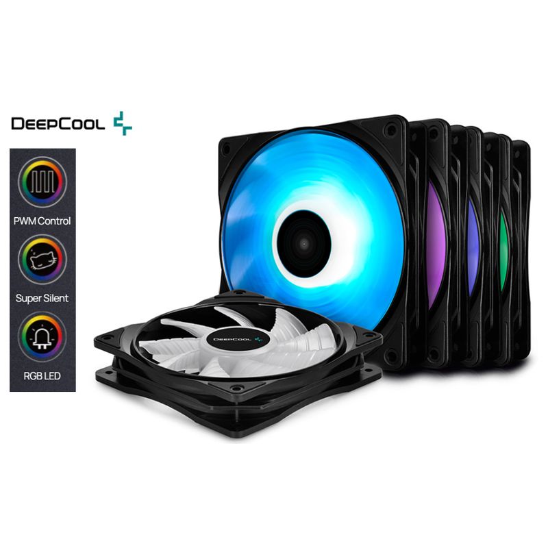 DEEPCOOL - Fans Cooler para Case RF120 M ARGB  x5  DEEPCOOL