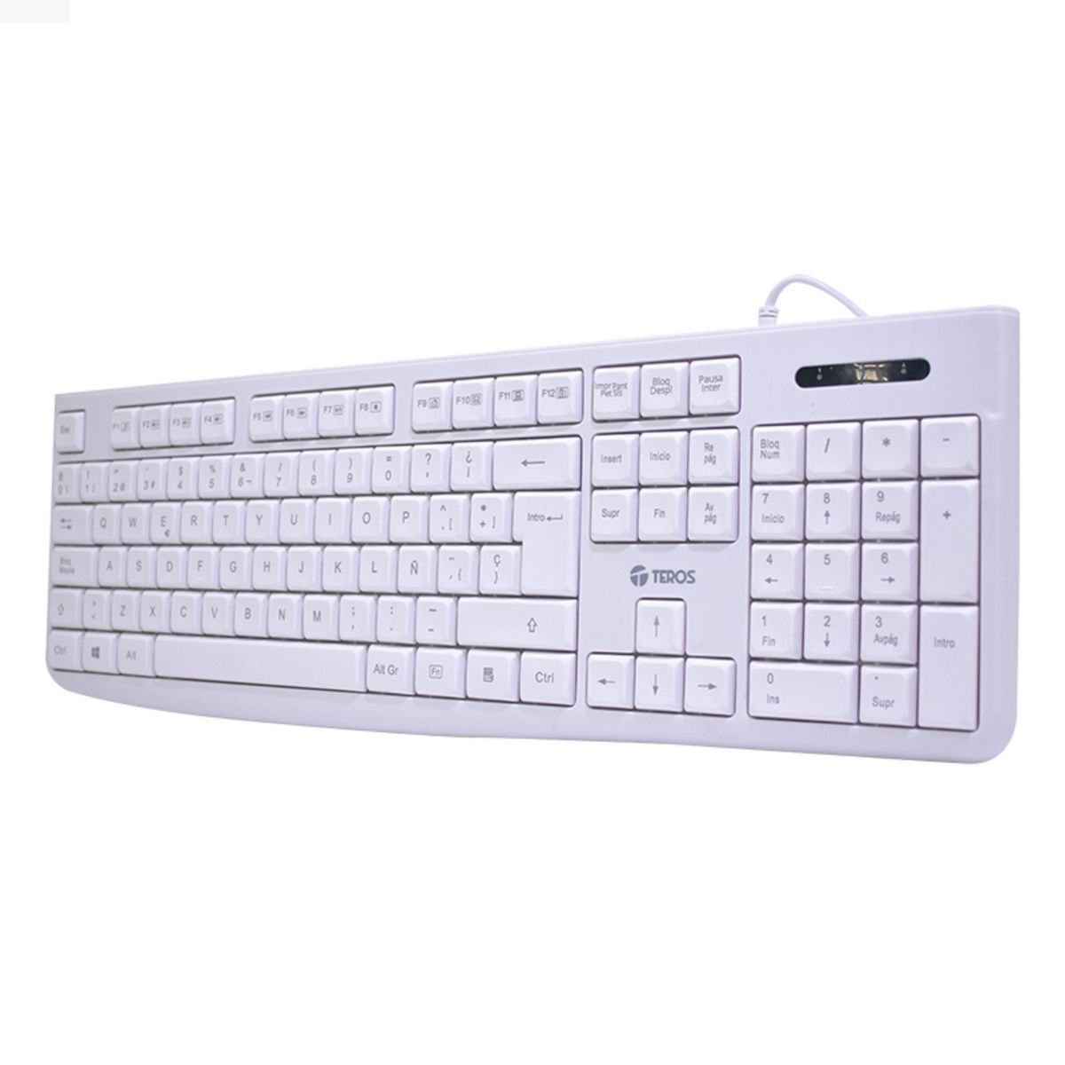 TEROS - TECLADO ESTANDAR TEROS TE-4069S USB 2.0 BLANCO