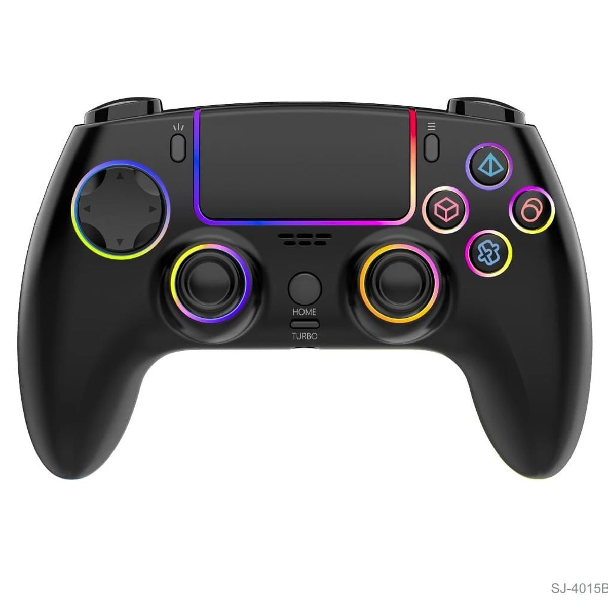 SEISA - Mando PS4 Inalámbrico Negro con 4 Efectos de Luz SEISA SJ-4015B