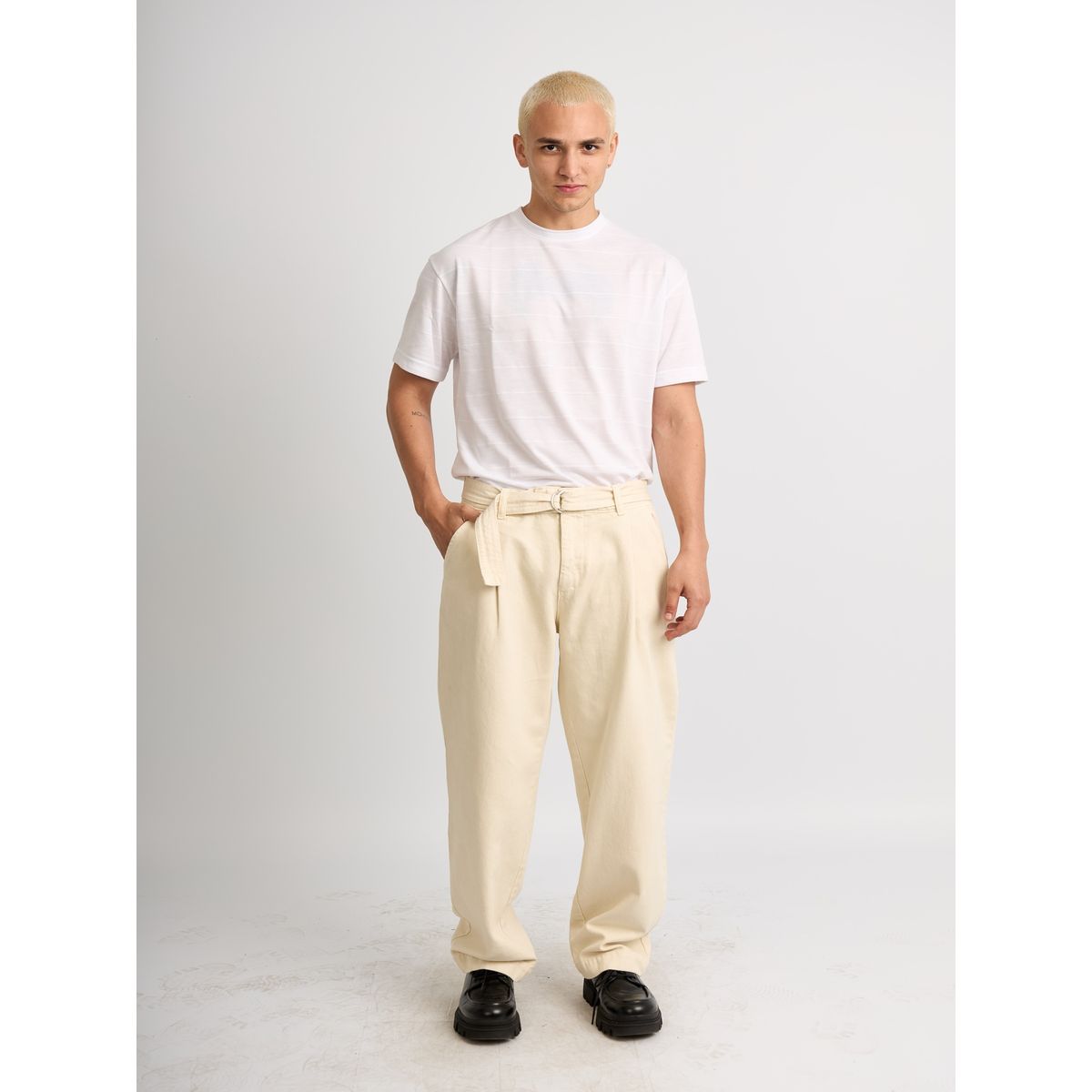 ISAGUE - Pantalon Drill Cinturon Hombre