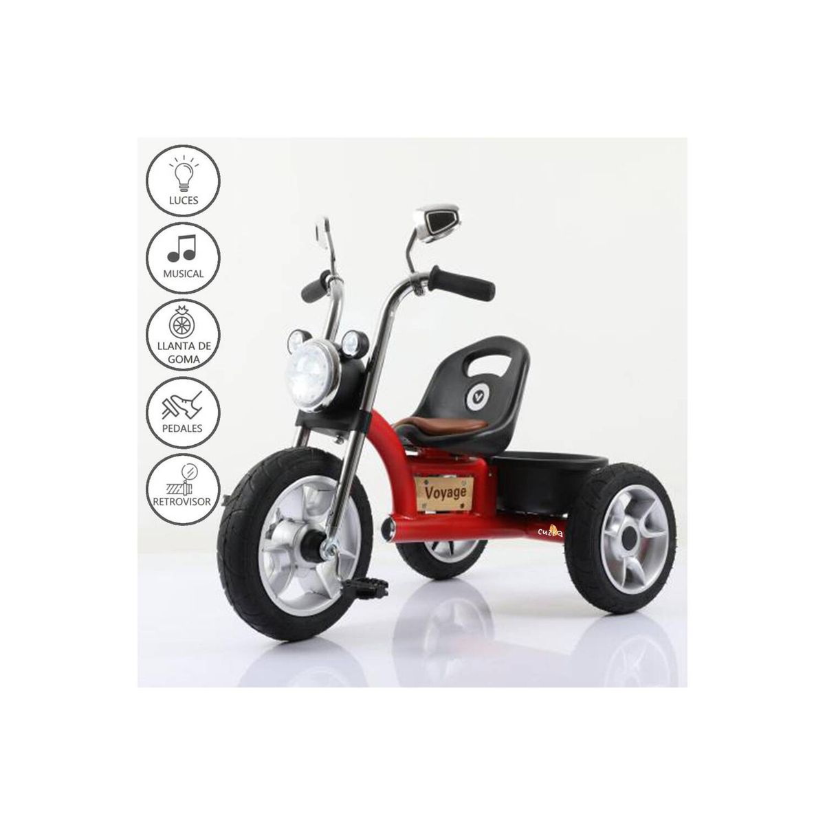 VOYAGE - Triciclo Musical VOYAGE «CHAVITO» Red