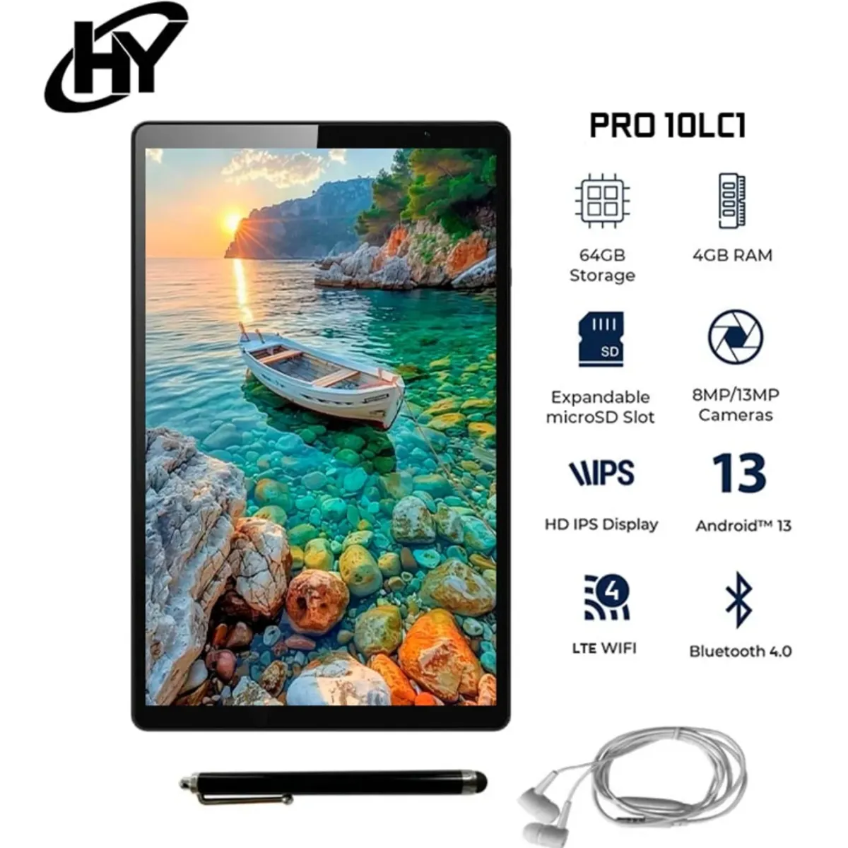 HYUNDAI - Tablet Hyundai HyTab Pro 10LC1 4G LTE 101″ 64Gb octa core 4Gb Ram