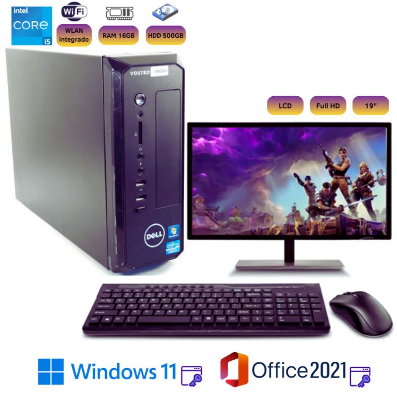 DELL - Computadora completa Dell D06S I5 500GB HDD 16GB RAM + W11P+Office 2021PP