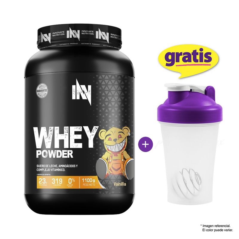 UNIVERSE NUTRITION - Proteína Suero de Leche INN Whey Powder 1.1 kg Vainilla + Shaker
