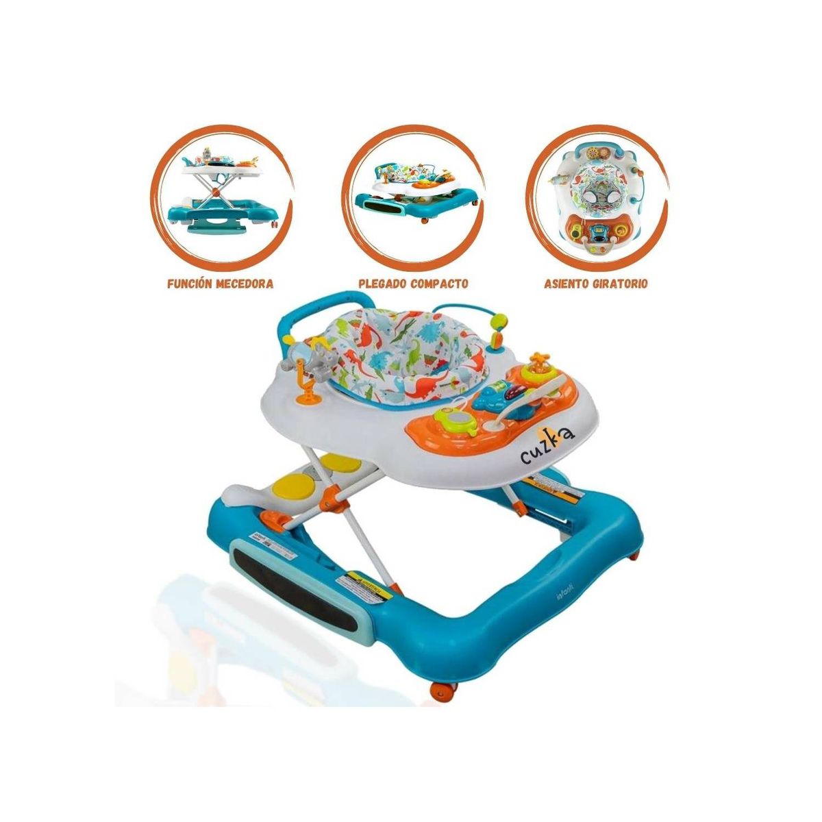 INFANTI - Andador para Bebé «5 EN 1» Blue
