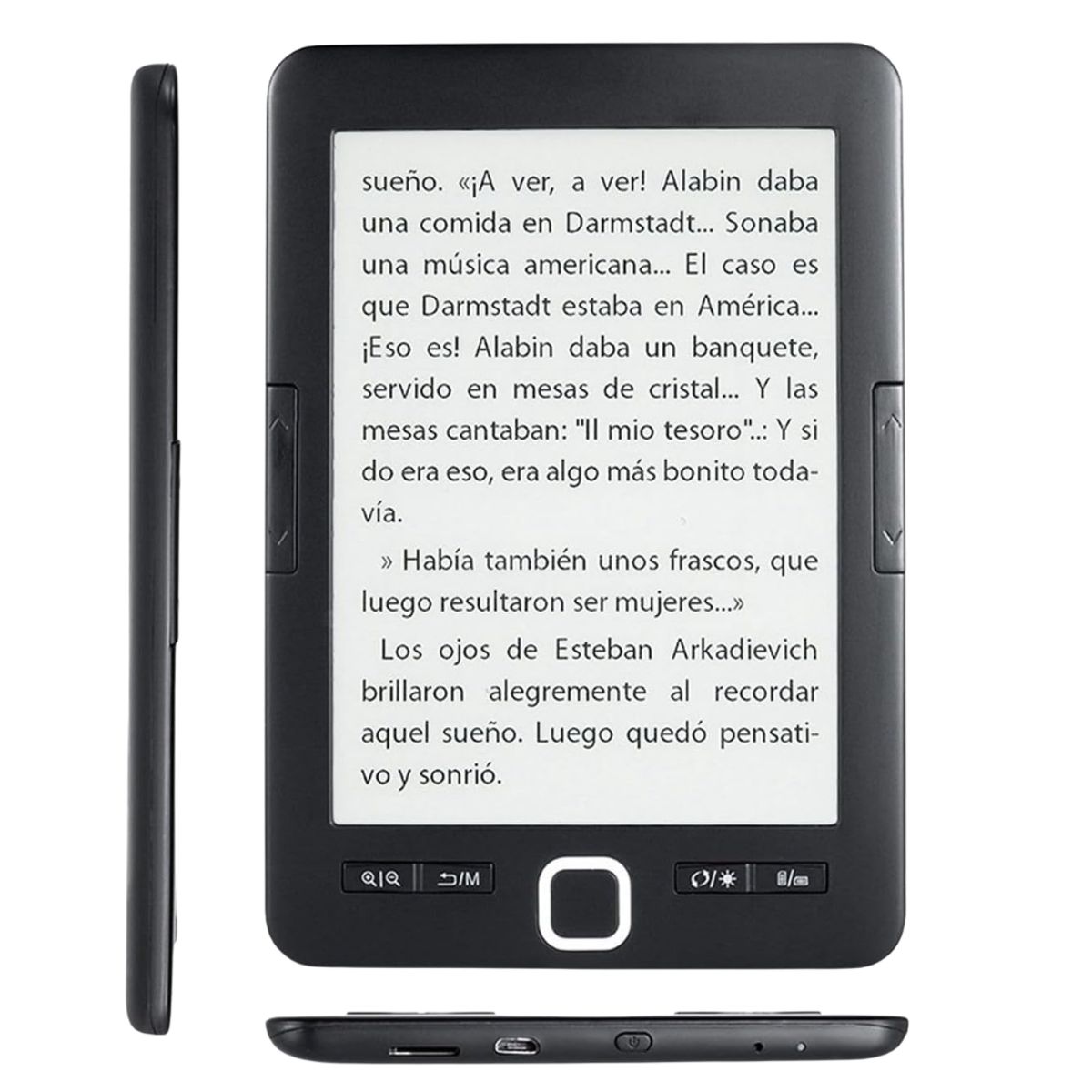 GENERICO - E Reader Libro Electrónico - 8gb Mem Expandible Hasta 32gb Negro