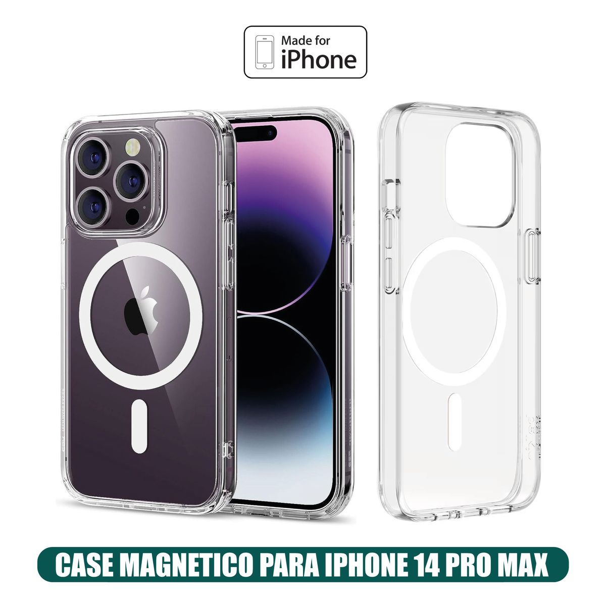 GENERICO - Case Magnetico Transparente iPhone 14 Pro Max (Magsafe)