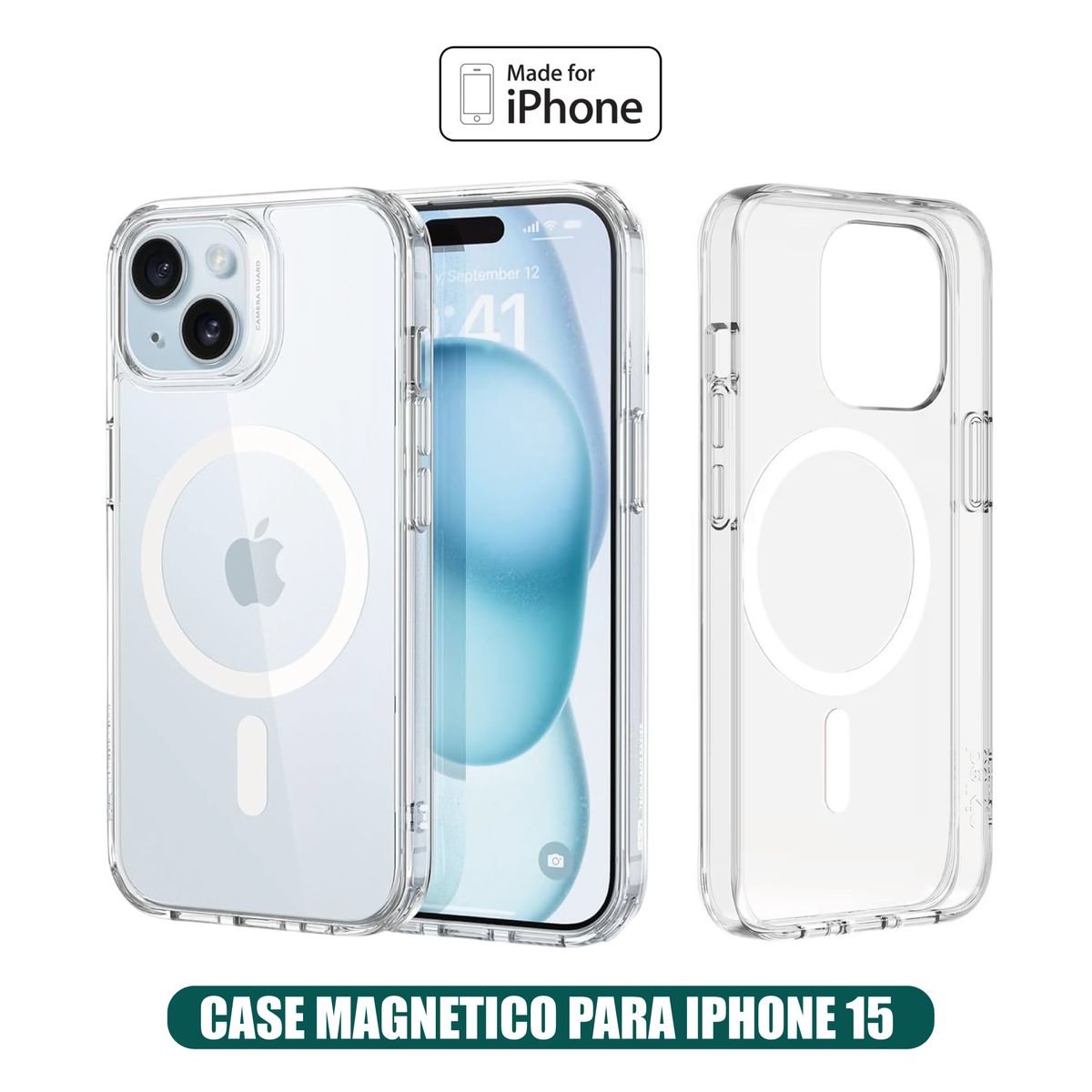 GENERICO - Case Magnetico Transparente iPhone 15 (Magsafe)