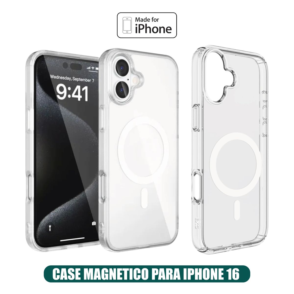 GENERICO - Case Magnetico Transparente iPhone 16 (Magsafe)