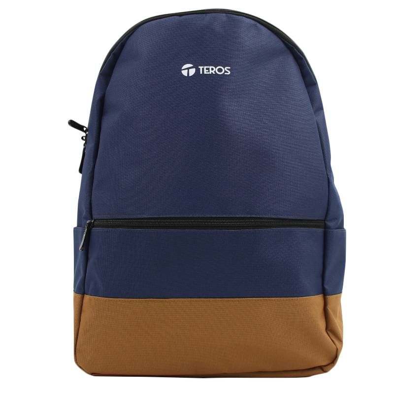 TEROS - Mochila Teros Nova Azul/Marrón para portatiles de 15.6 pulgadas