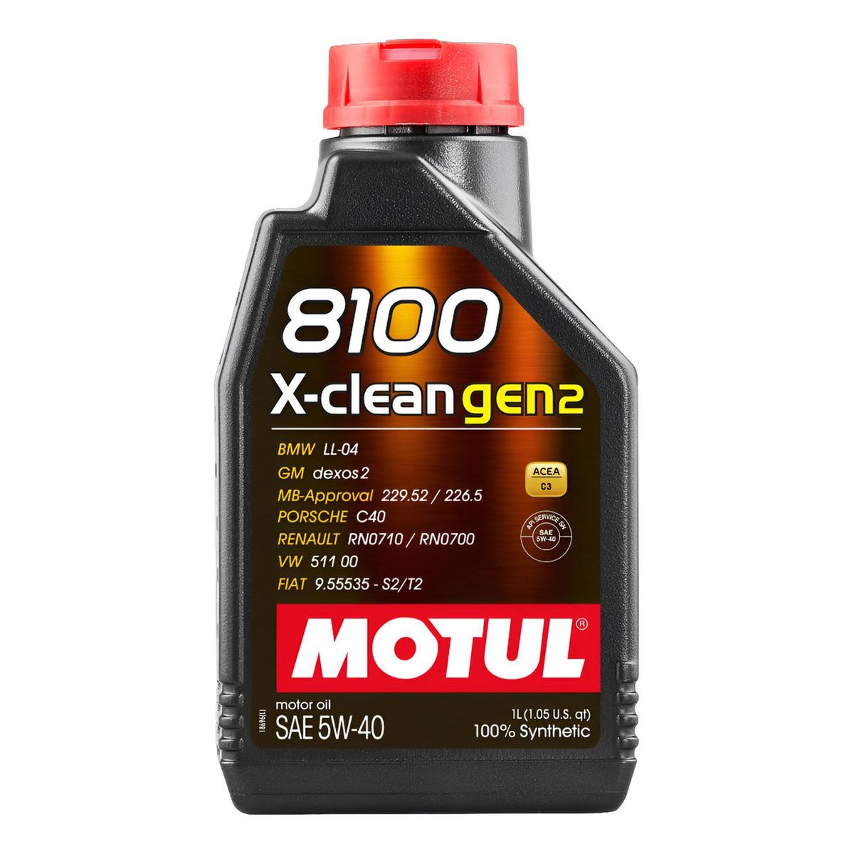 GENERICO - Motul 8100 Aceite Motor X-clean Gen2 5w40 1l Fs