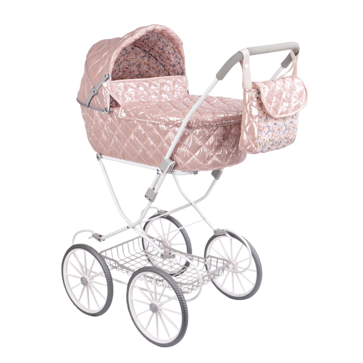 MUÑECAS REBORN - Coche con Capota +Bolso Modelo Fantasía Alt 90cm Para Muñeca
