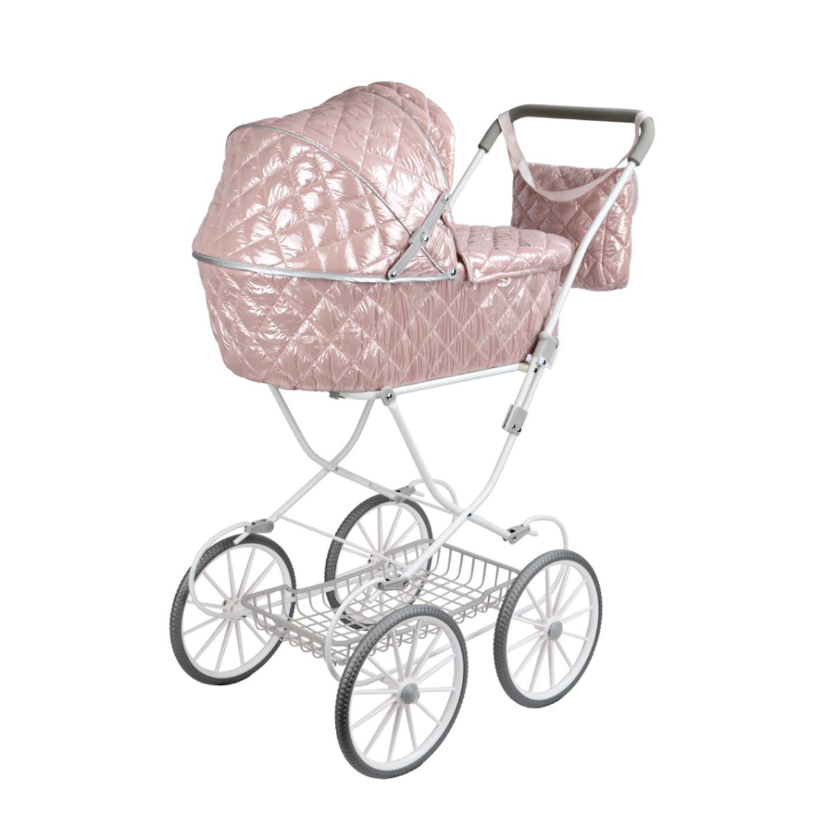 MUÑECAS REBORN - Coche con Capota +Bolso Modelo Fantasía Alt 90cm Para Muñeca