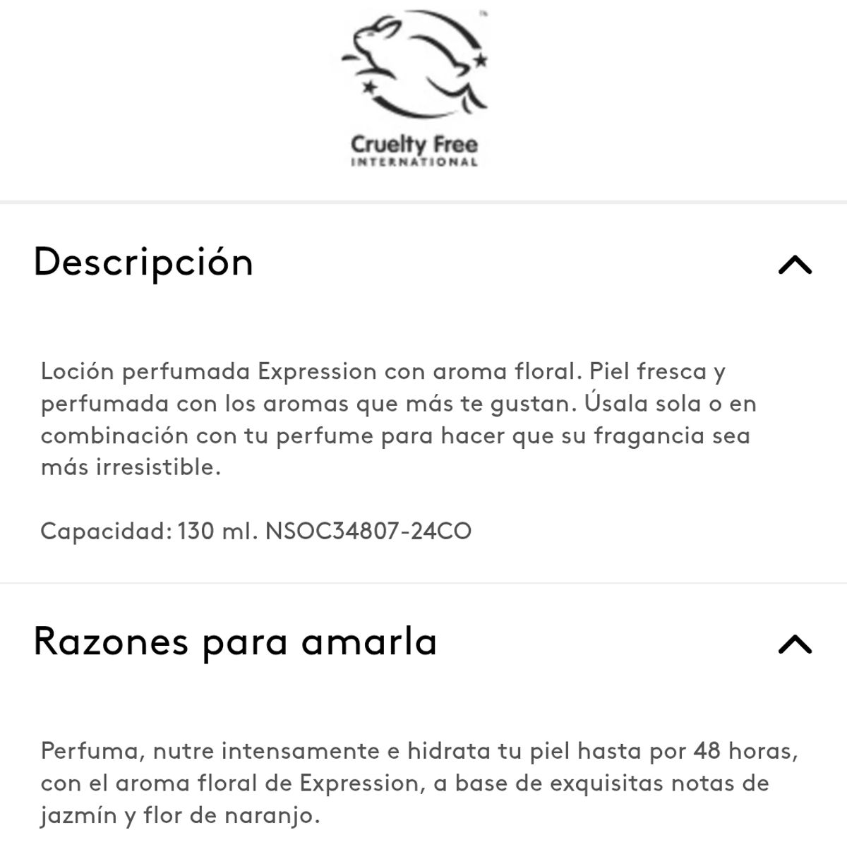 ESIKA - Loción crema corporal perfumada Expression ésika