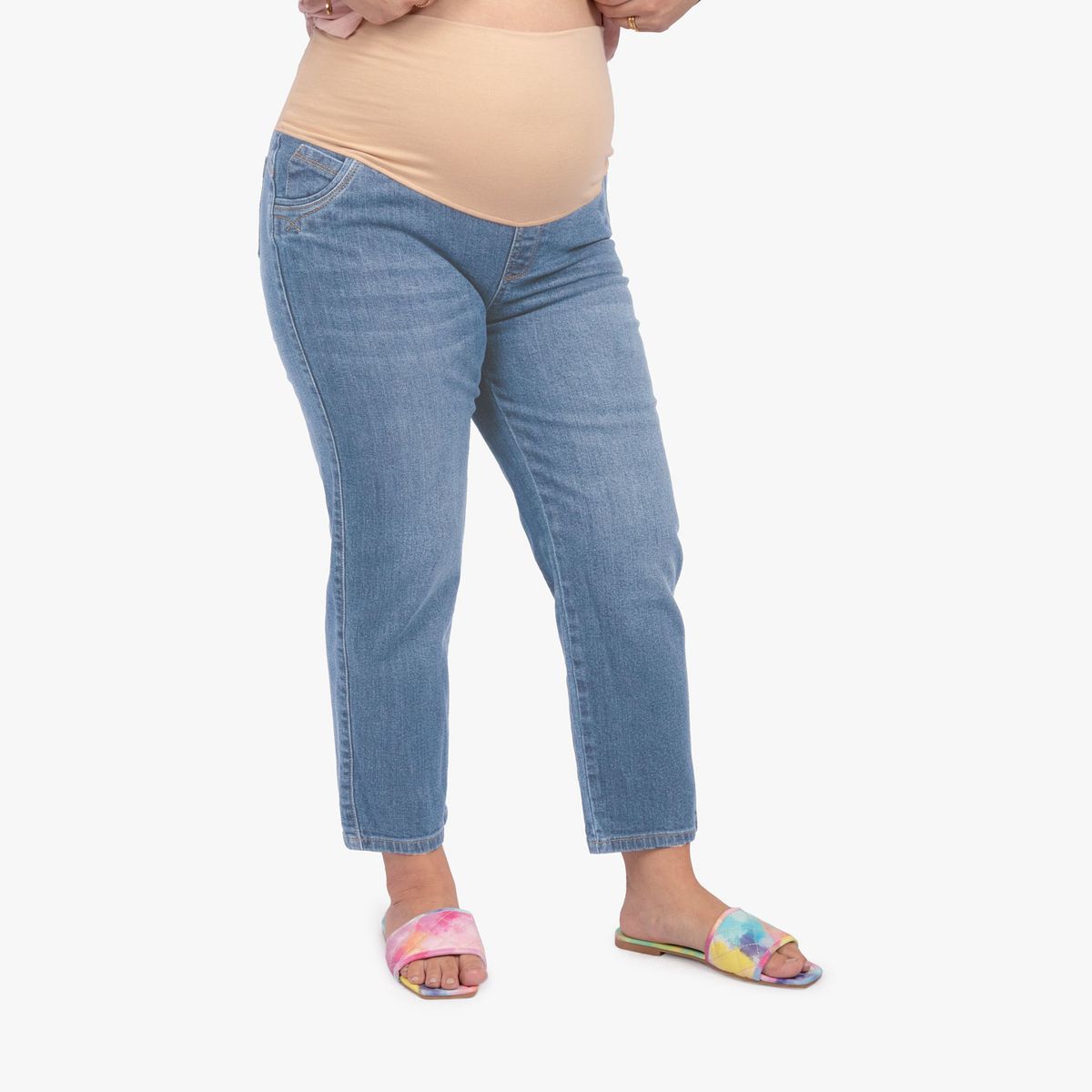 MOMMYLAND - MOM JEAN CON SOPORTE MATERNAL