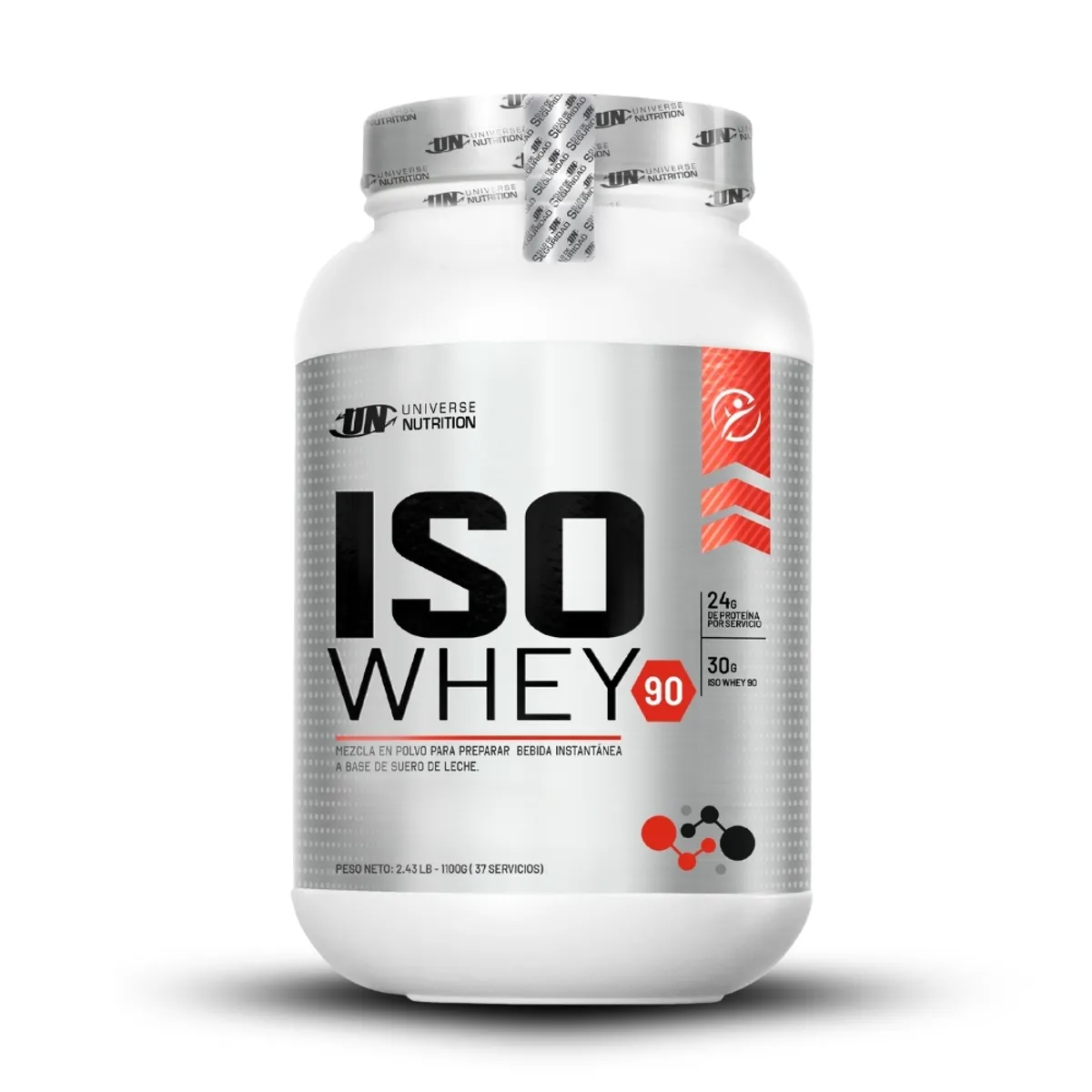 UNIVERSE NUTRITION - Iso Whey 90 de 1.1 kg Chocolate+Creatina Universe Nutrition 150gr+Straps
