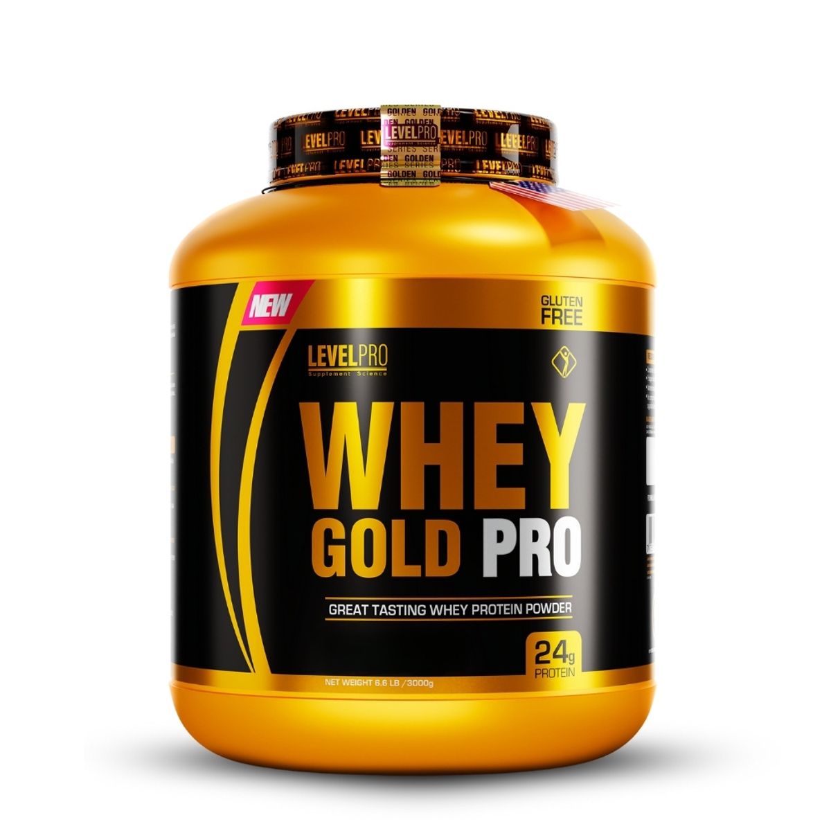 LEVEL PRO - Whey Gold Pro 3kg Cookies+Universe Nutrition 150Gr+Straps