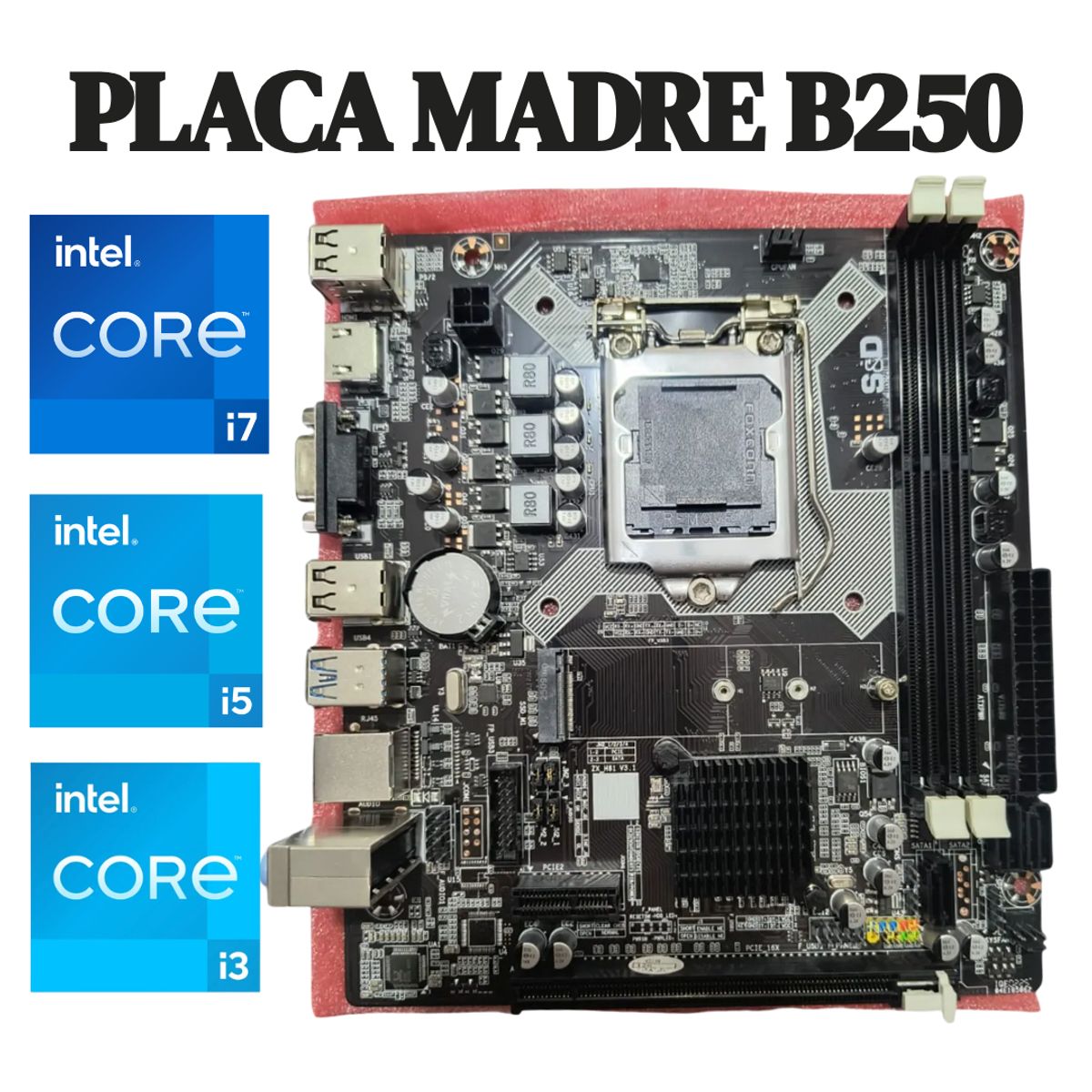 GENERICO - PLACA MADRE B250 PARA INTEL 6TA Y 7MA GENREACION - STEELLE & DECKER