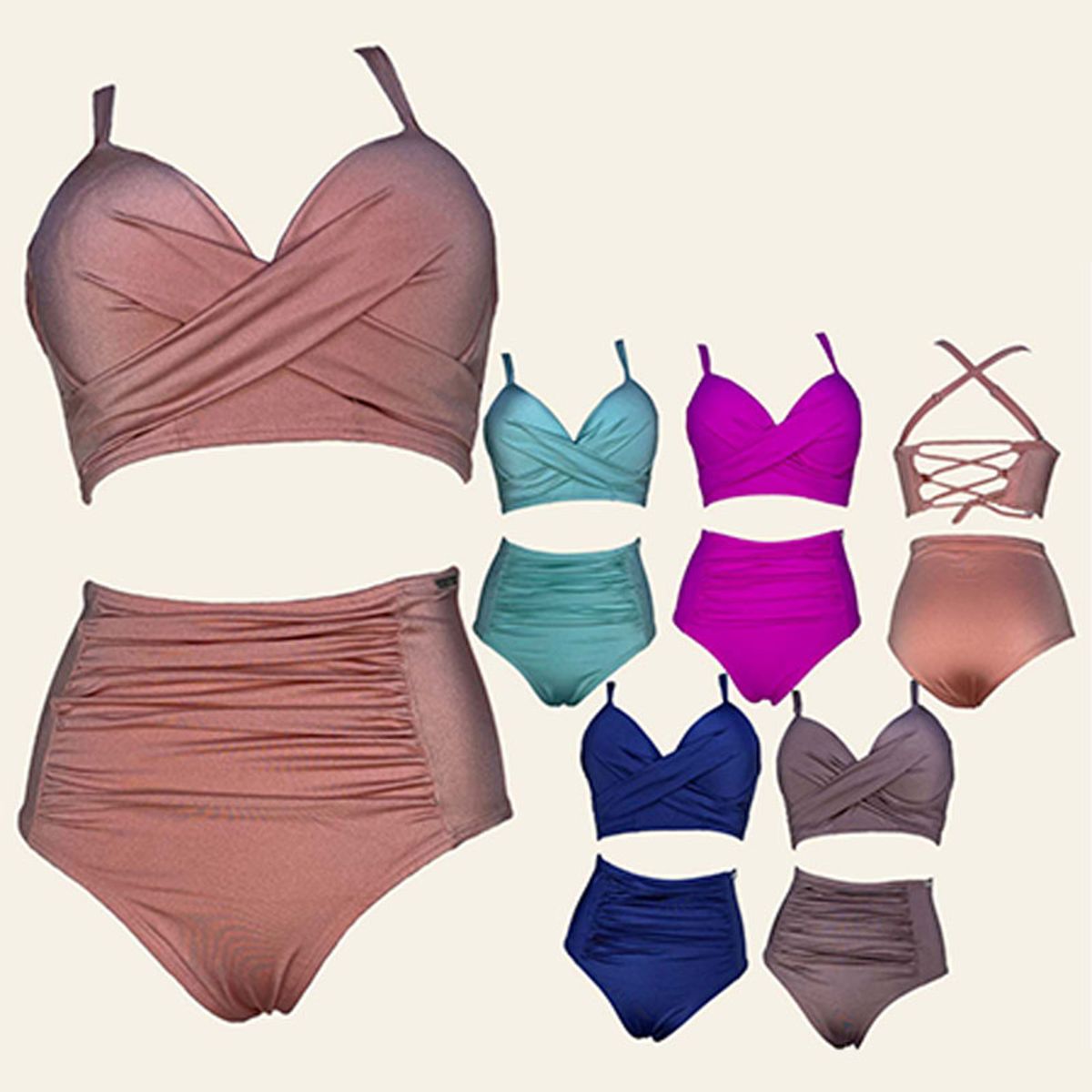 GENERICO - Bikini Licra UV Ana de GL-50 Color Azul