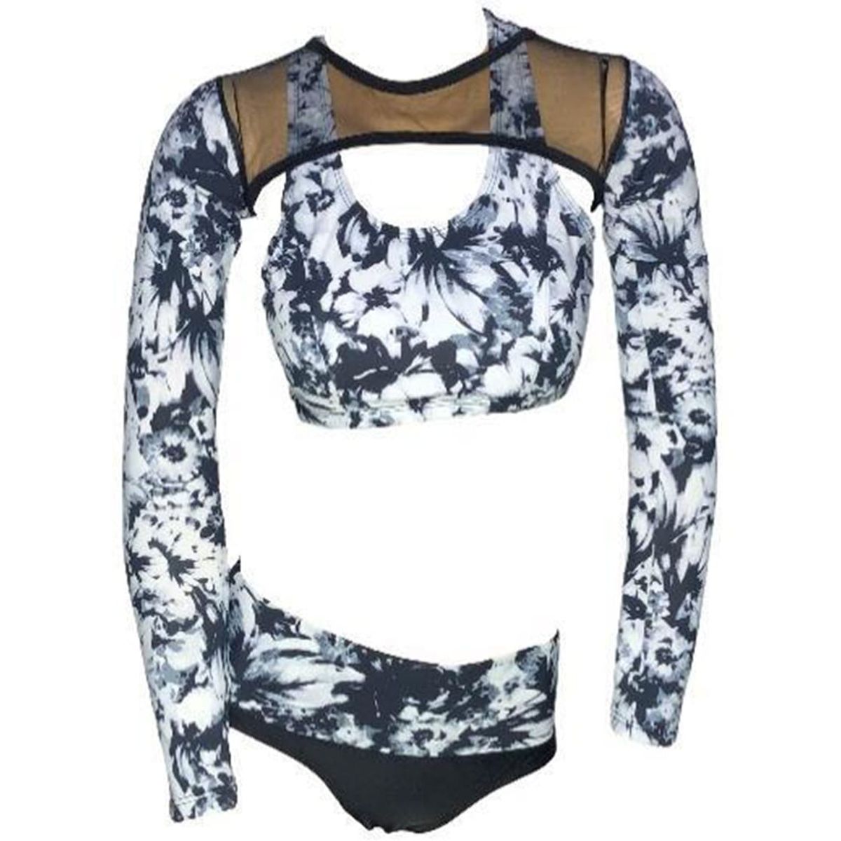 GENERICO - Ropa de baño Mujer Brenda Negro-3 pzas GL-50