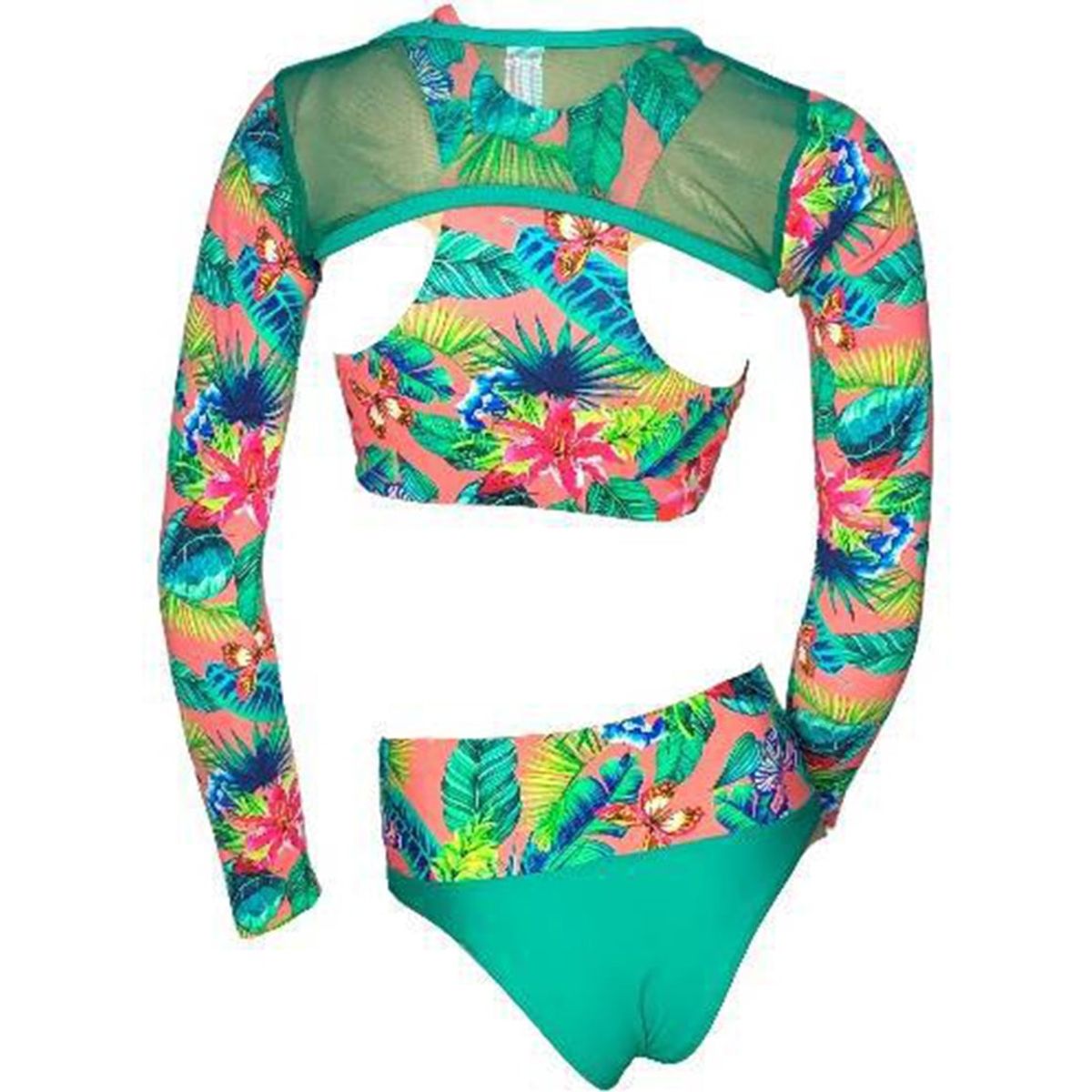 GENERICO - Ropa de baño Mujer Brenda Verde-3 pzas GL-50