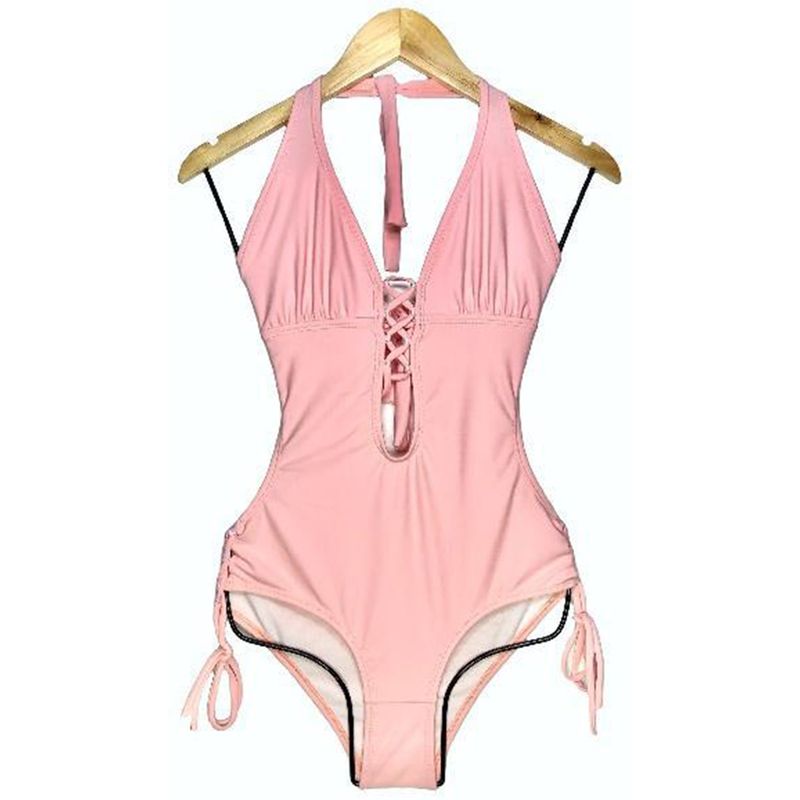 GENERICO - Trikini Licra UV Entero Flor Rosado GL-30