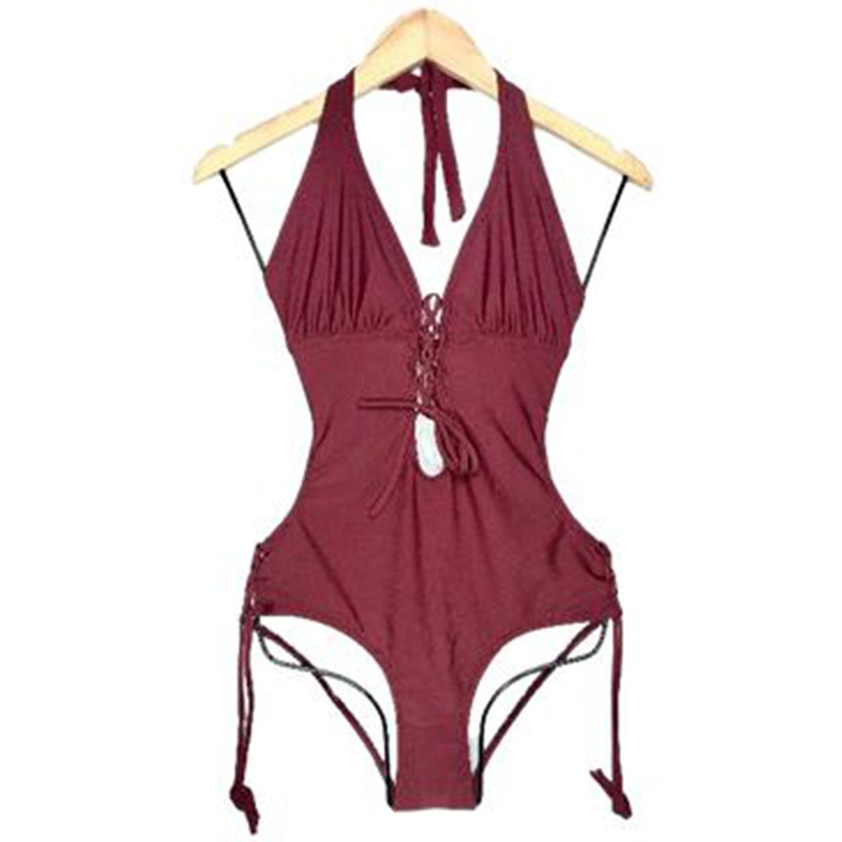 GENERICO - Trikini Licra UV Flor Gales Guinda GL-30