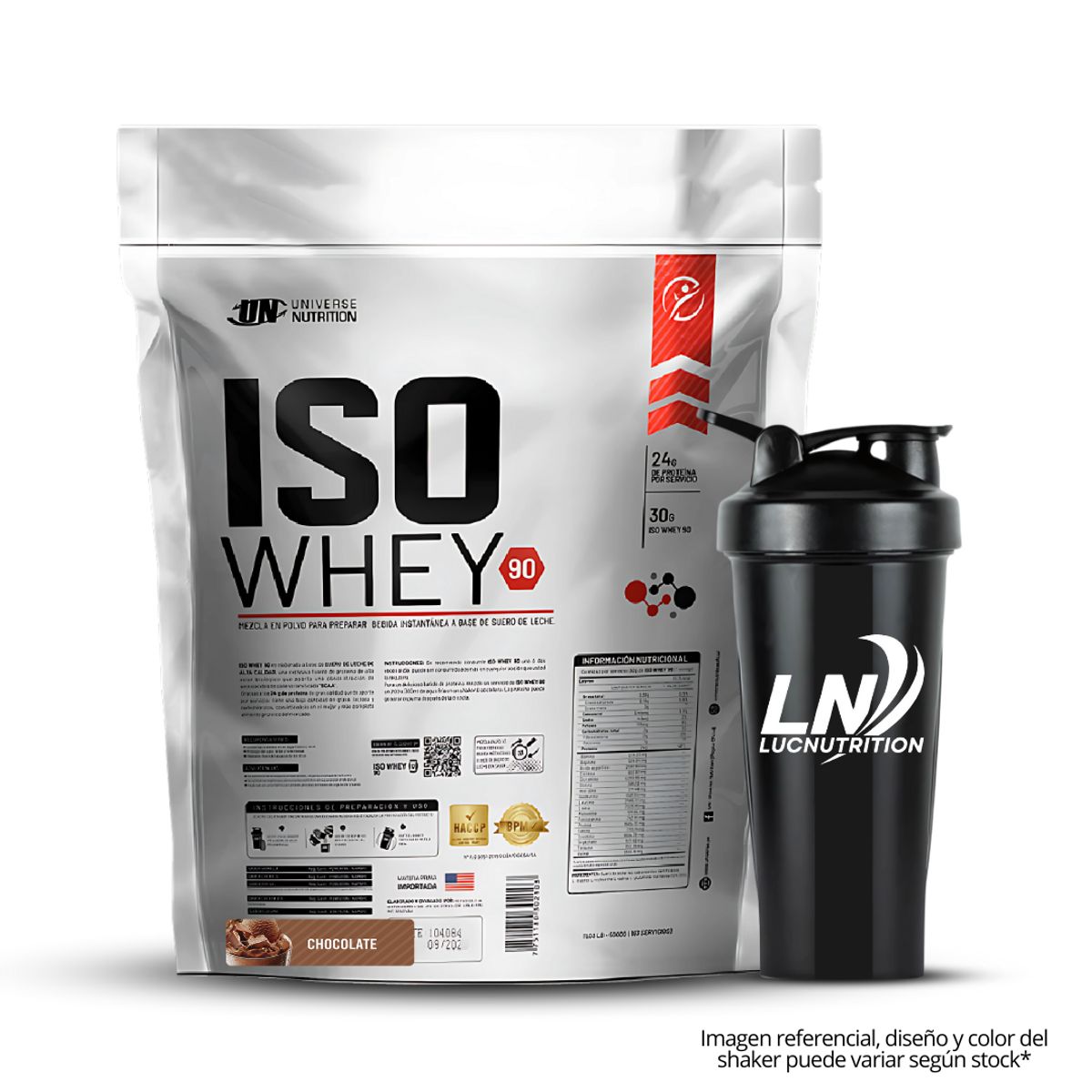 UNIVERSE NUTRITION - Iso Whey 90 5 kg chocolate + shaker