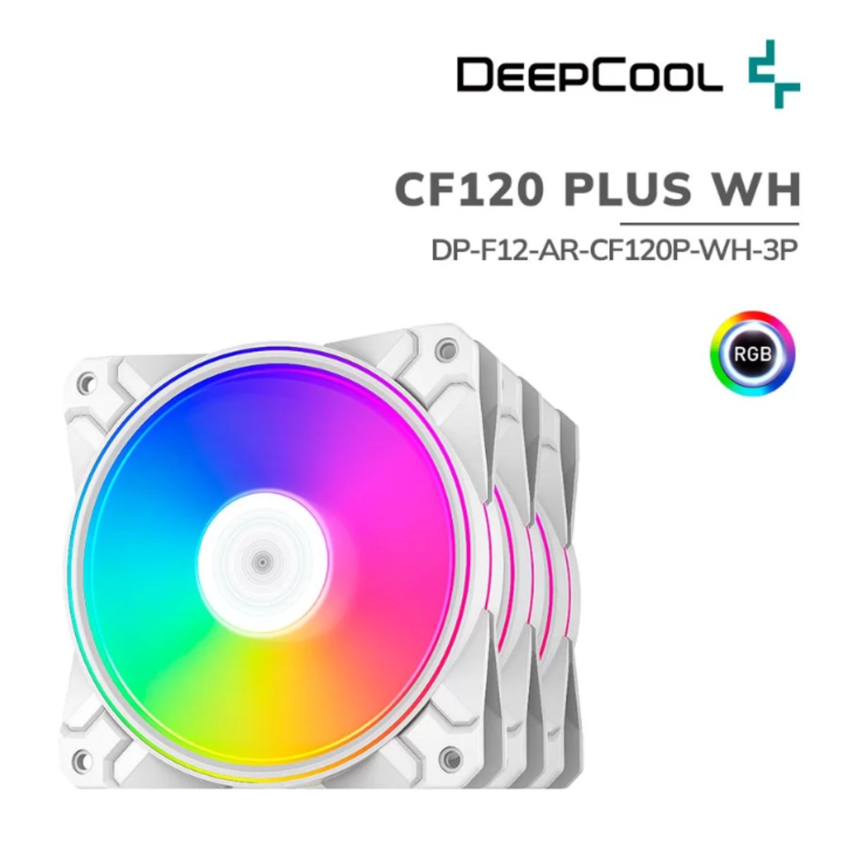 DEEPCOOL - Fans Cooler para Case CF120 PLUS x3 DEEPCOOL