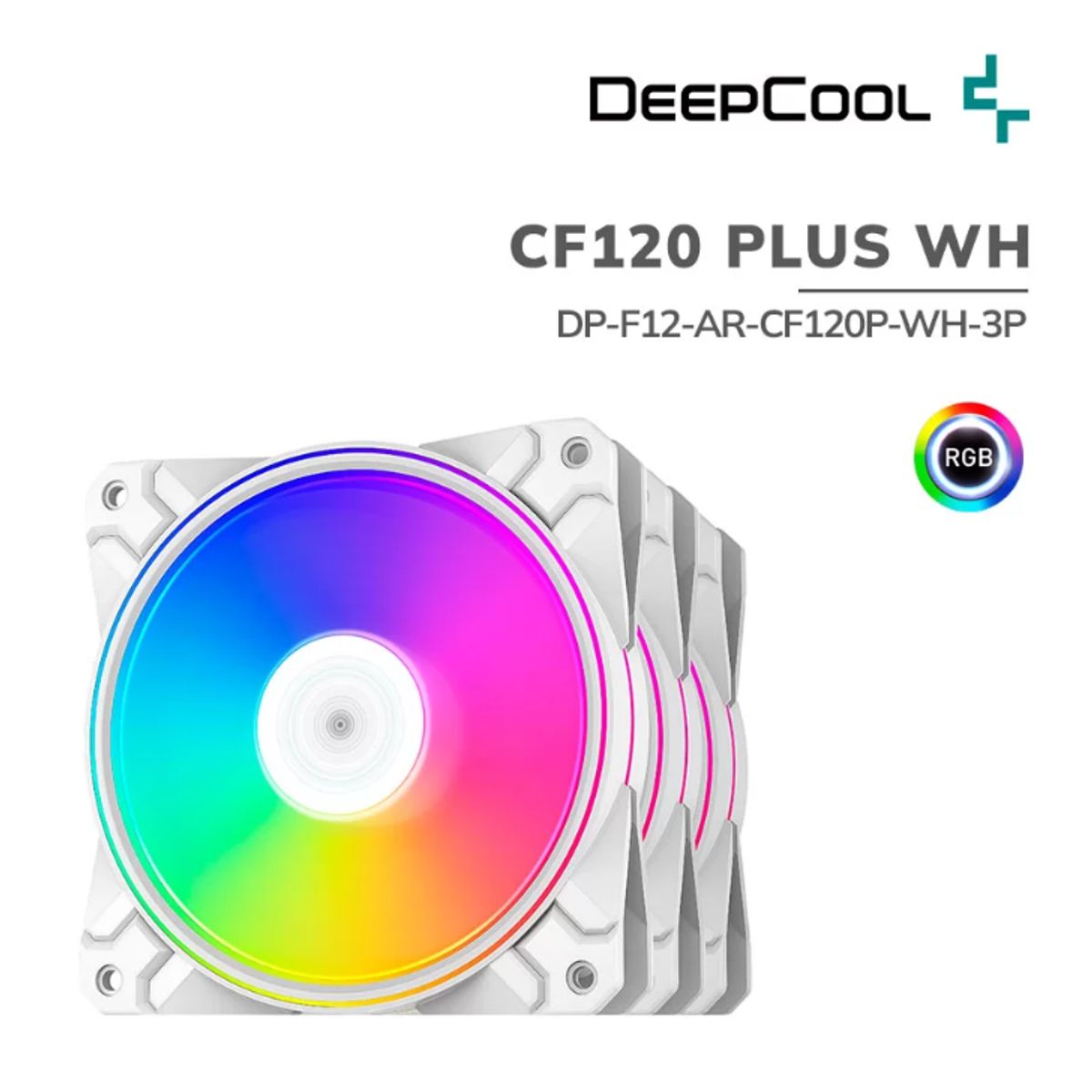 DEEPCOOL - Fans Cooler para Case CF120 PLUS x3 DEEPCOOL