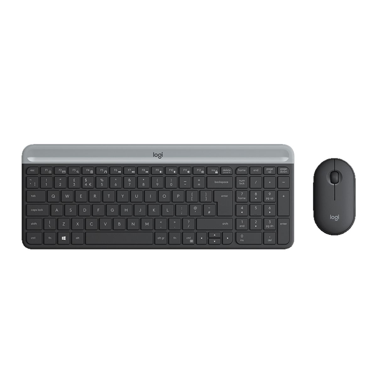 LOGITECH - COMBO TECLADO LOGITECH + MOUSE MK470 WIRELESS SLIM USB NEGRO