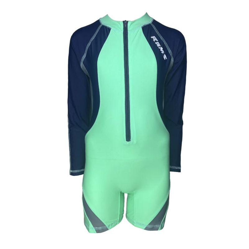 GENERICO - Enterizo Niño Cierre Manga Larga Color Celeste GL-46