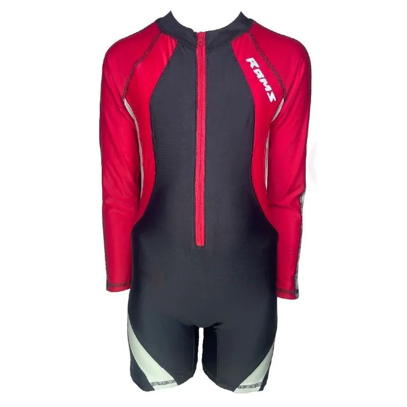 GENERICO - Enterizo Niño Cierre Manga Larga Color Negro GL-46