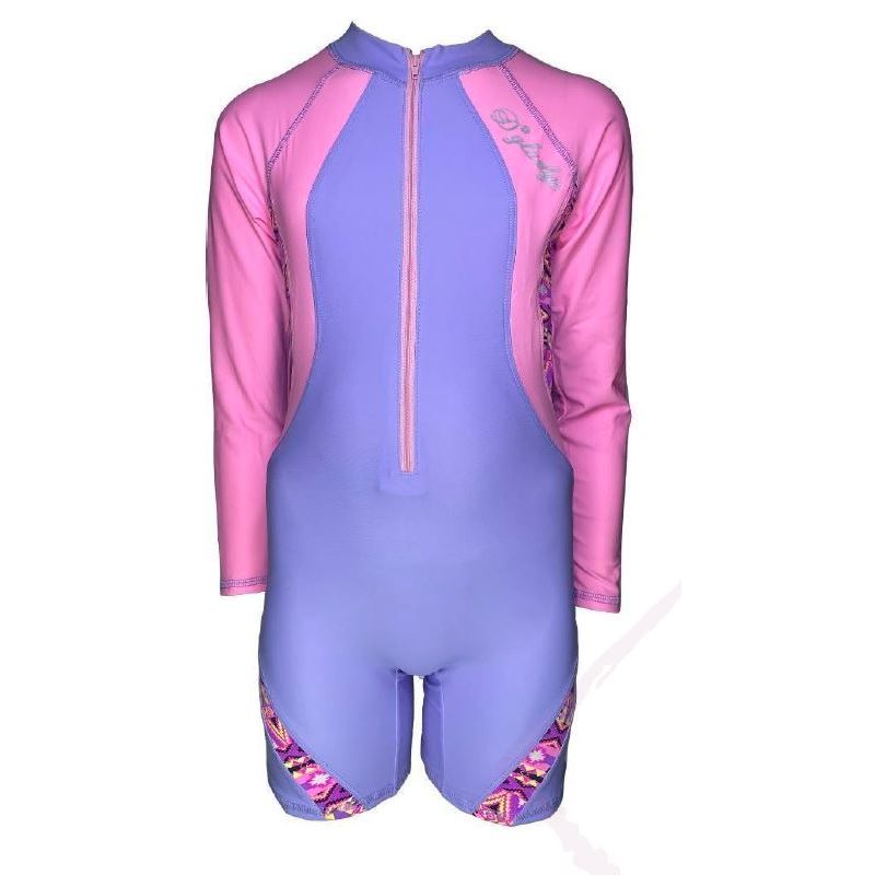 GENERICO - Enterizo Niña Cierre Manga Larga Color Lila GL-46