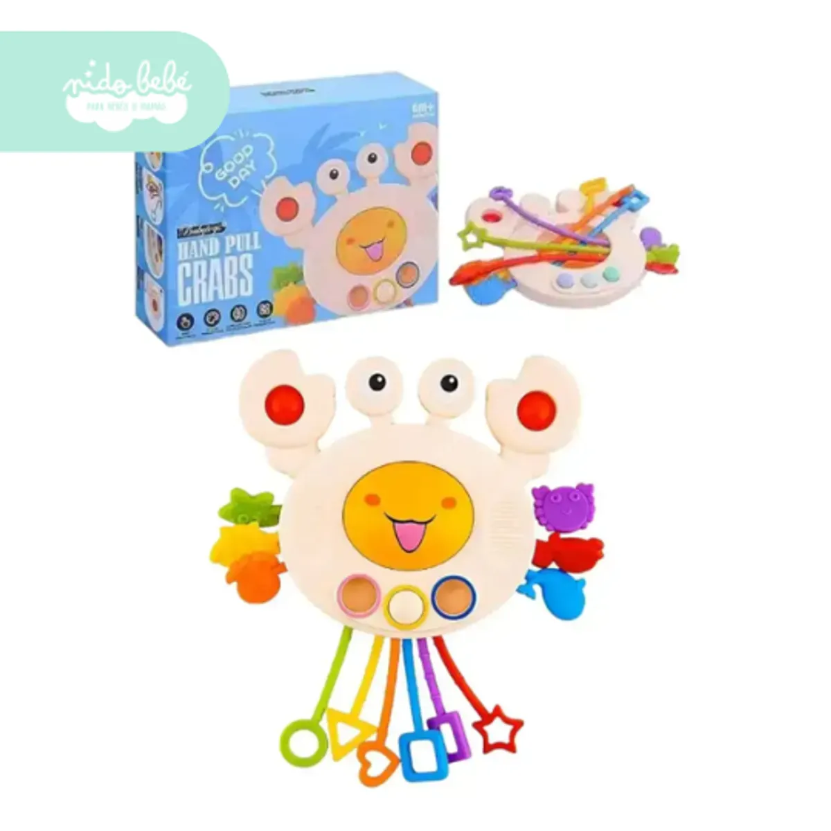 BABY - Juguetes sensorial Montessori para bebé cangrejito