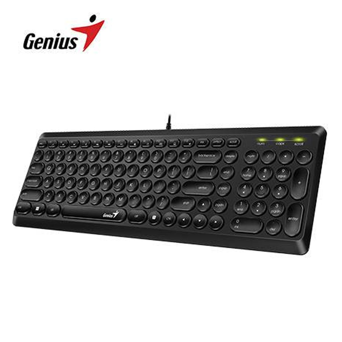 GENIUS - TETECLADO GENIUS SLIMSTAR Q200 USB MULTIMEDIA NEGRO