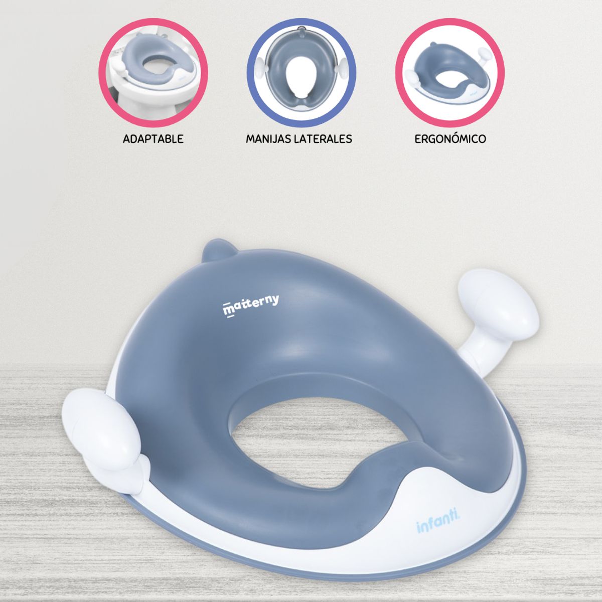 INFANTI - Adaptador de Asiento de Baño »TOYLET» Ligth Blue