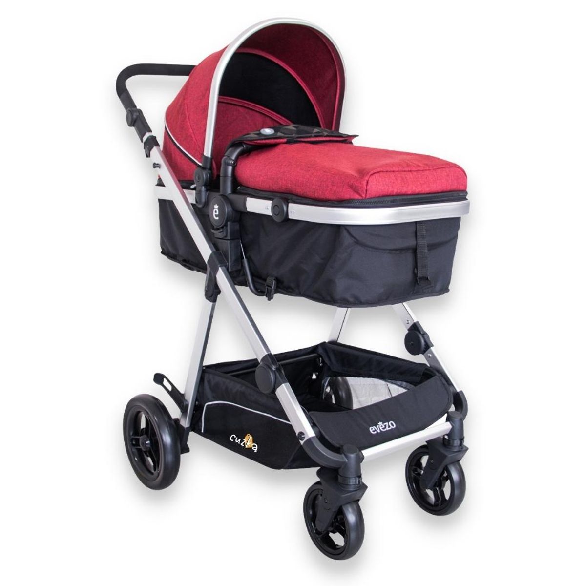 EVEZO - Coche Deportivo Moisés Para Bebés «POLOC» Red