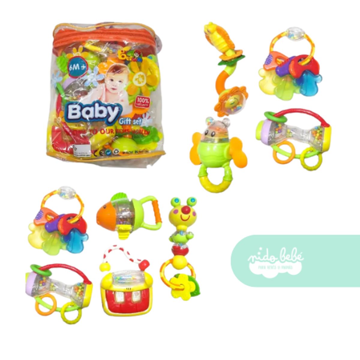 BABY - set de sonajeros y mordedores para bebé