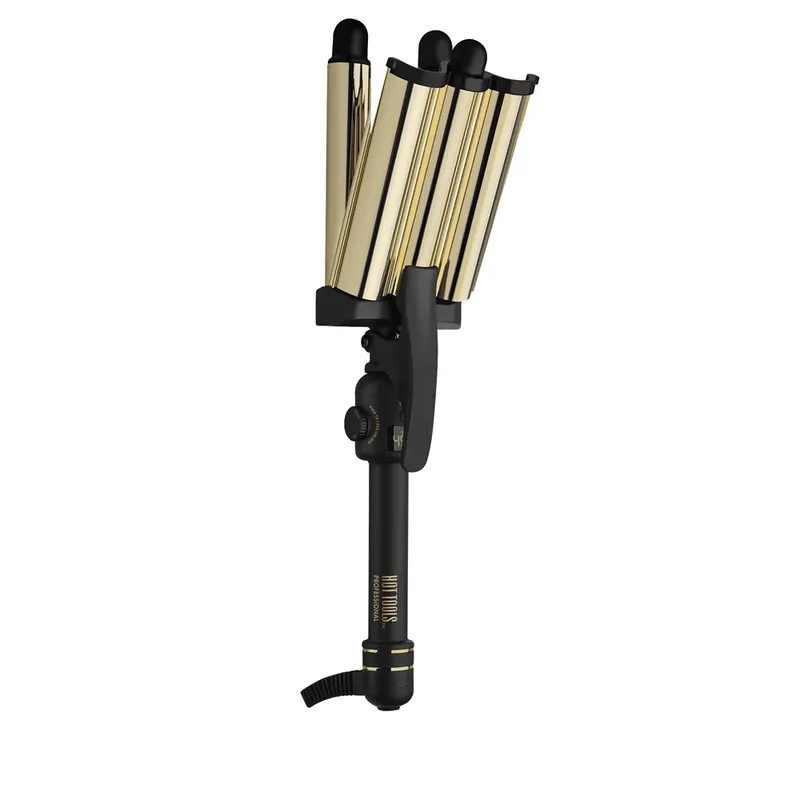 HOT TOOLS - Hot Tools Rizador Ondulador Profesional de 3 Barriles